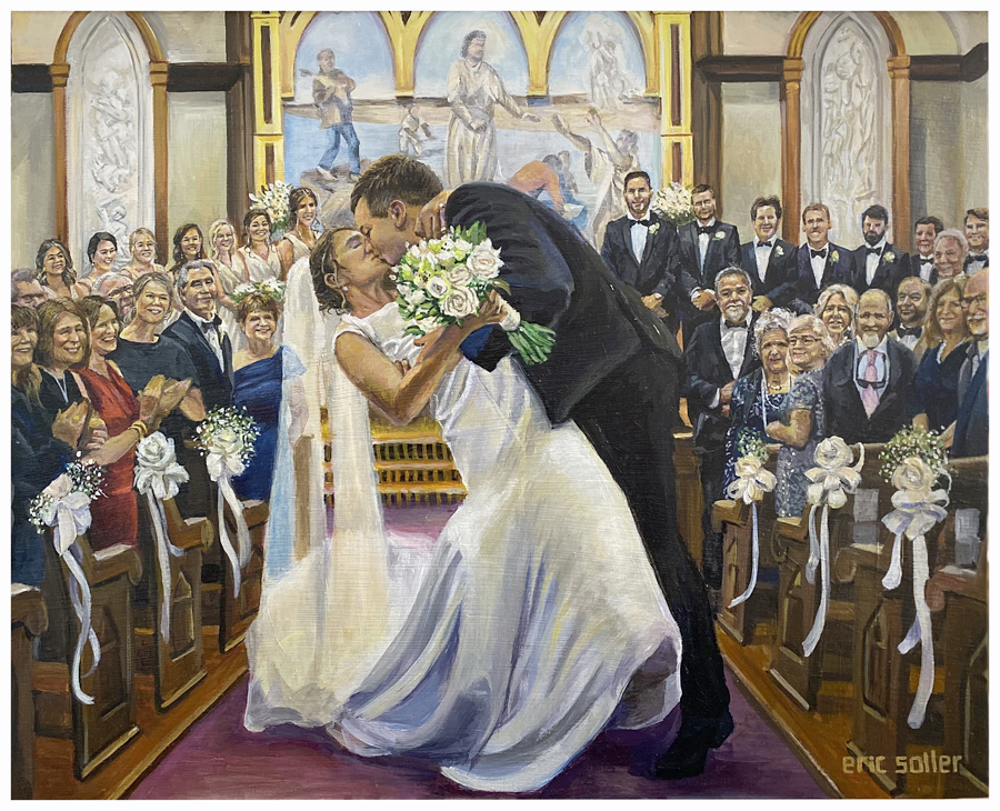 Live Wedding Painting by Eric Soller