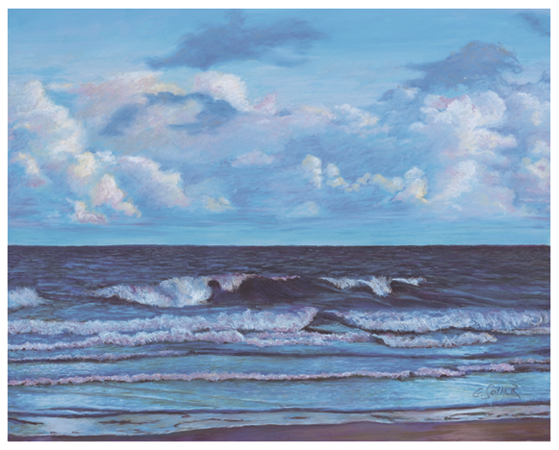 Atlantic, Original pastel painting by the fine artist Eric Soller
