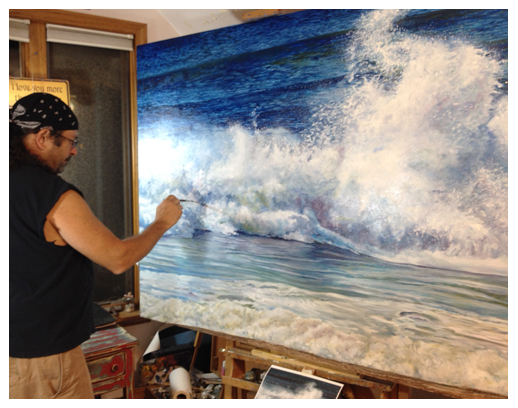 Big Wave - Original oil painting by Eric Soller