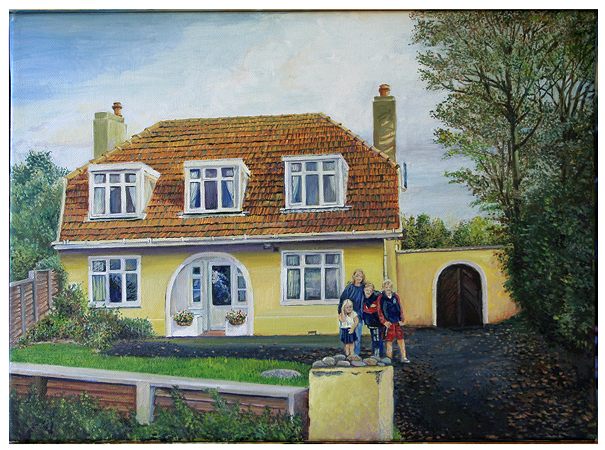 Howth home, Original oil painting by the fine artist Eric Soller