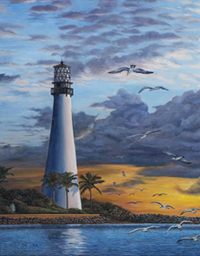 Key Biscayne Lighthouse, Canvas Print 14