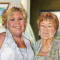 Mother and Bride - Original oil painting by Eric Soller