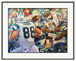 Panthers framed - From an original oil painting by Eric Soller