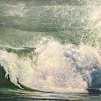 Summer Surf - Original oil painting by Eric Soller