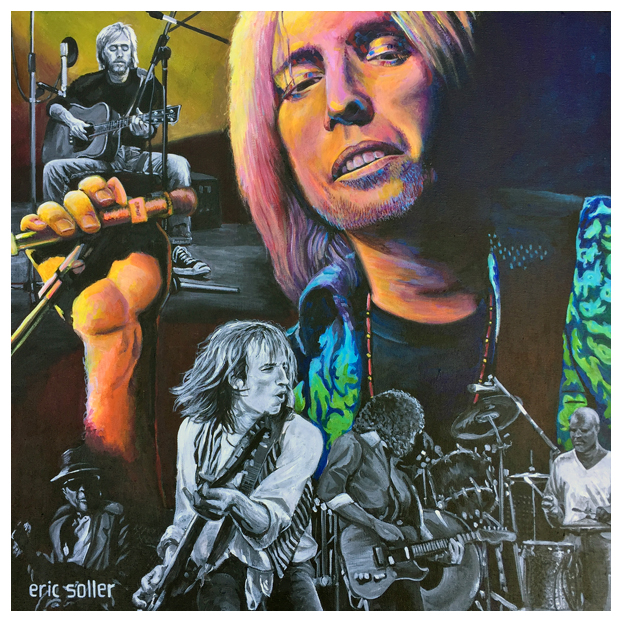 Tom Petty, Original oil painting by the artist Eric Soller