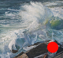 The Pounding Surf - Original oil painting by Eric Soller